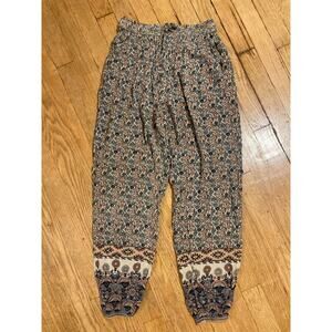 Natural Life BOHO Flowy Jogger Pants Womens Size XS